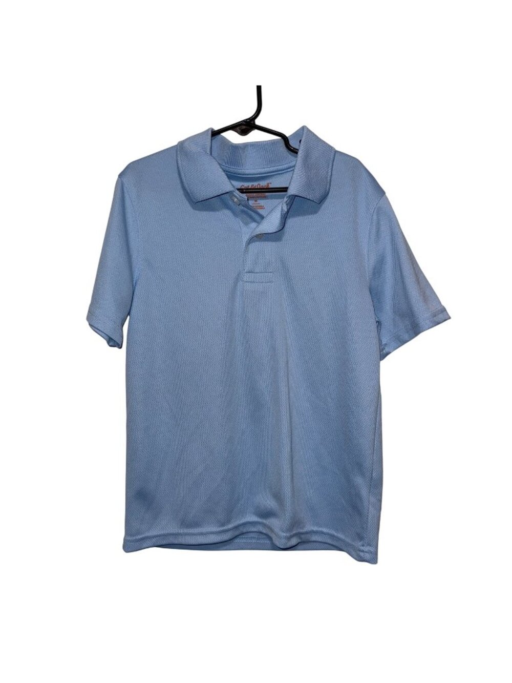 Cat & Jack Boys Light Blue Polo Shirt M Uniform Schoolwear